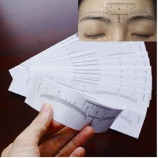 Линейка-уровень для бровей (одноразовый стикер) 50шт.